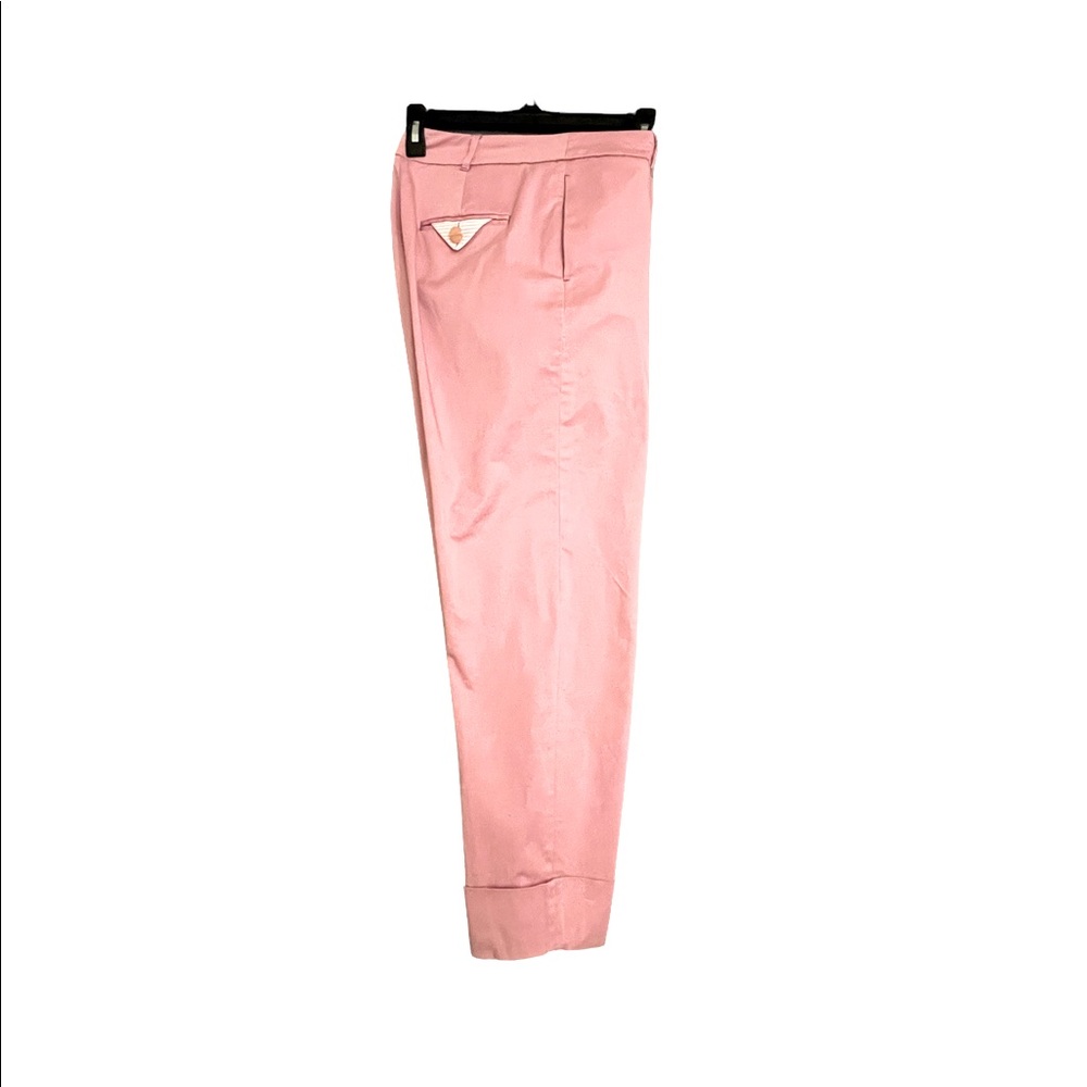 Ted Baker SAYDII Cottoned On Deep Cuff Stretch Cotton Chino Pants Dusky Pink